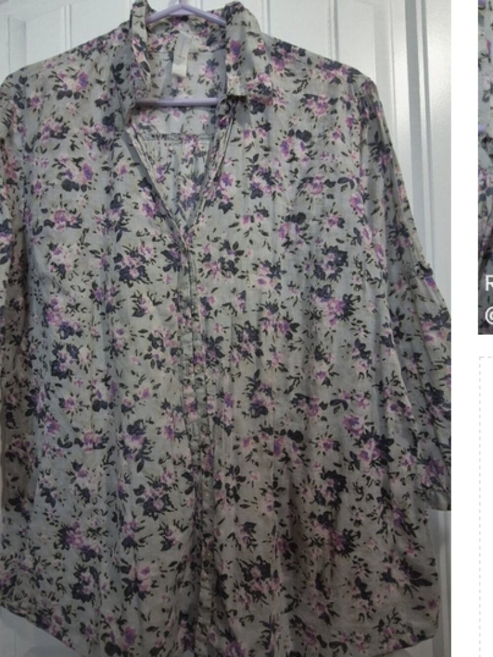 Warehouse One Pretty Cotton Floral Shirt Size XXL
